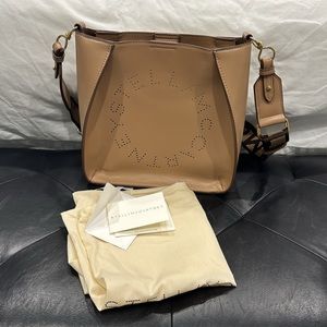 Stella McCartney Logo CrossbodyBag in Sand